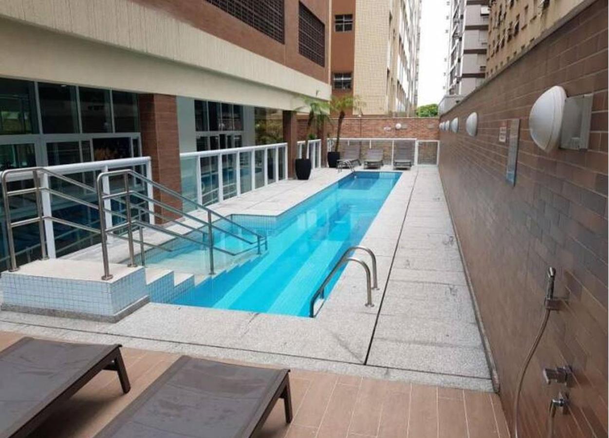 Apto Top Com Vista Pro Mar Em Condominio Completo Em Frente A Praia! Santos  Dış mekan fotoğraf