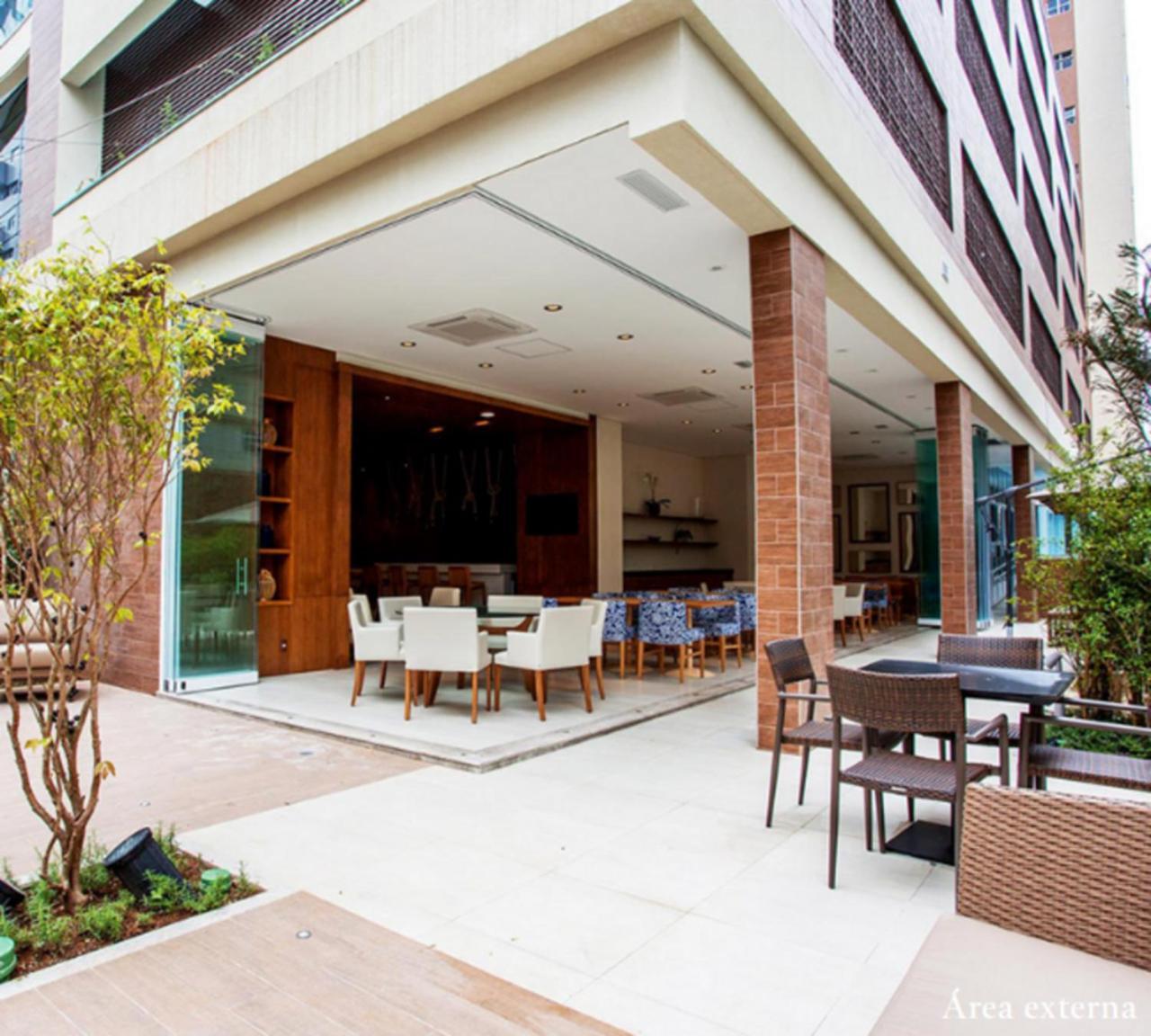 Apto Top Com Vista Pro Mar Em Condominio Completo Em Frente A Praia! Santos  Dış mekan fotoğraf