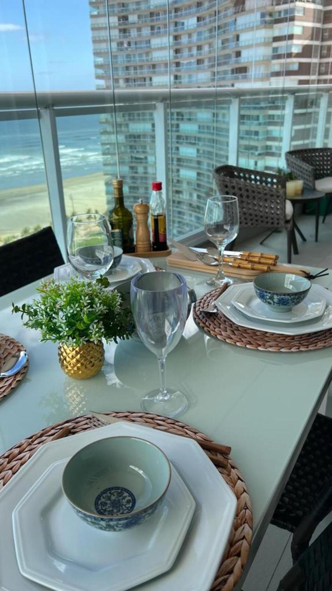 Apto Top Com Vista Pro Mar Em Condominio Completo Em Frente A Praia! Santos  Dış mekan fotoğraf